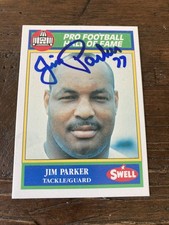 Jim Parker -HOF- Baltimore Colts Autographed Card -1990 Swell