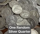 One Silver Washington Quarter (Circulated) | Random