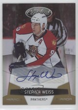 2010-11 Certified Mirror Gold Signatures 5/25 Stephen Weiss #63 Auto 13h2