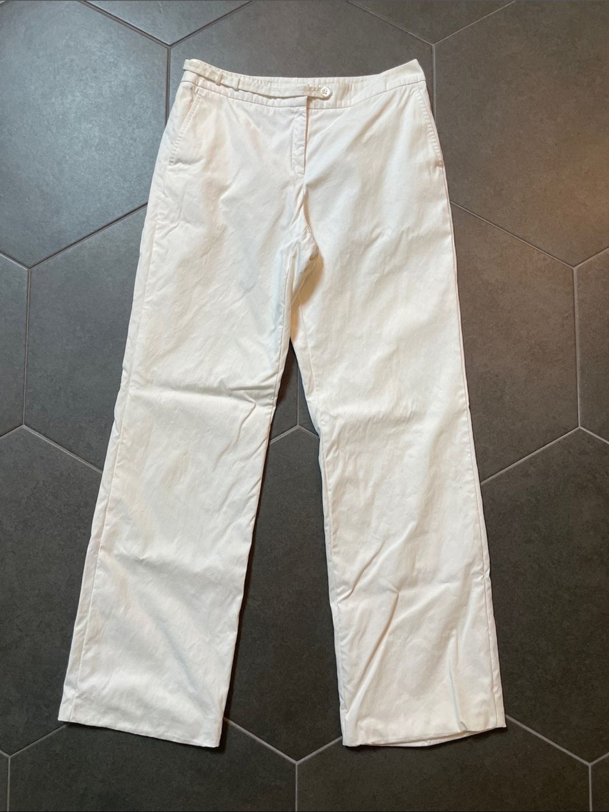 Faconnable Women’s Casual Straight-Leg Pants in Off-White 8