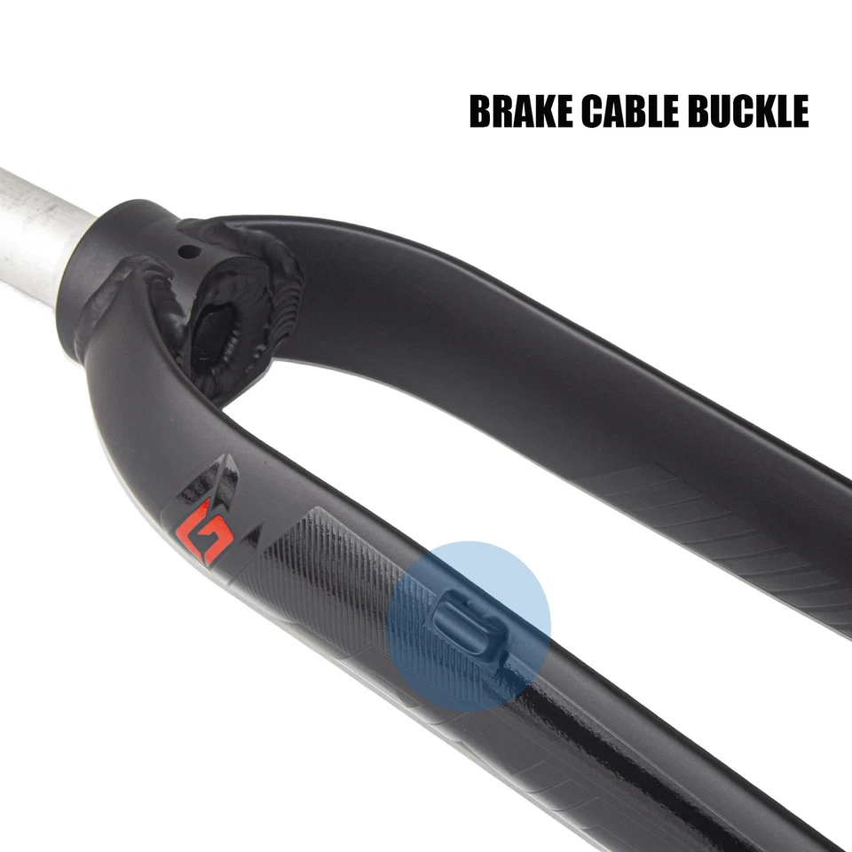 Horquilla rígida para bicicleta MTB 26/27,5/29er bicicleta de carretera freno en V horquilla dura tubo recto Foto 4 de 4