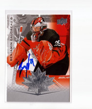 BEN BENJAMIN GAUDREAU autographed SIGNED '21 Upper Deck TEAM CANADA card #39
