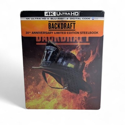 Backdraft 4K UHD Steelbook 30th Anniversary - Brand New *Dinged* OOP Ships In  