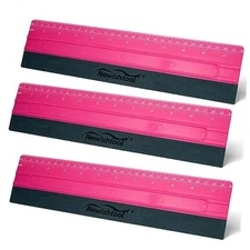  11.8" Felt Squeegee for Vinyl, 29.8cm Big Size Ruler Squeegee 29cm Rose Pink