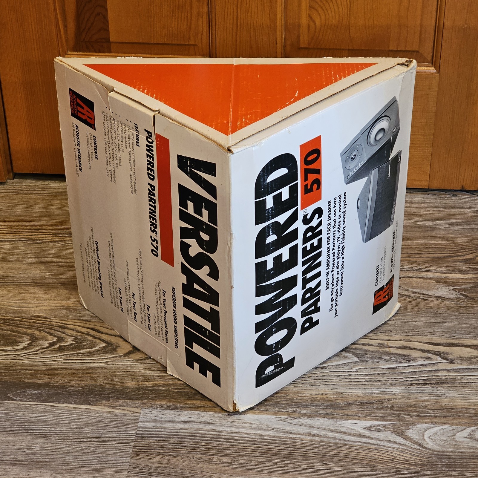 Vintage Pair Acoustic Research AR Amplified Powered Partners