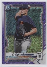 2021 Bowman Chrome Prospects Purple Shimmer Refractor 13/250 Matt Manning zr9