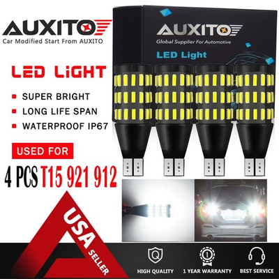 #ad #ad 4X AUXITO Backup Reverse Lights 921 912 T15 LED 6000K White Bulb 2200LM 54H EOA $17.08