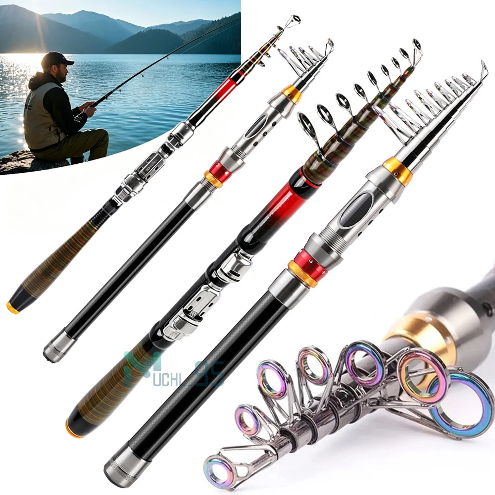 Fishing Fishing Rod Spinning Rod Telescopic Fishing Pole Telescopic Lure Rod