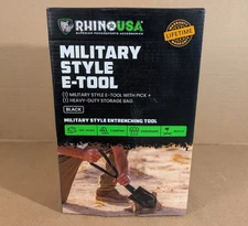 RHINO USA Folding Military Shovel Survival Entrenching Tool Carbon Steel