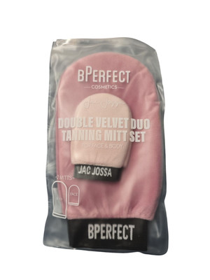 Bperfect Cosmetics. Jac Jossa Double Velvet Duo Tan Mitt Set.