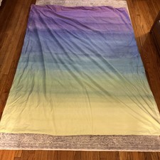 Pottery Barn Teen Duvet Cover Watercolor Rainbow Twin 68  X 86  100 Cotton