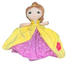 Disney Baby Infant Belle Lovey Lovie Security Blanket yellow