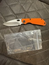 Strider SNG DGG Orange G10 Titanium Frame Lock USA Tactical Overtravel
