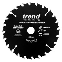 Trend Holz Ptfe KreissäGeblatt 160Mm 20Mm Bohrung 24 ZäHne