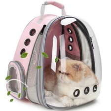 Cat Carrier Backpack, Expandable Bubble Pet Carrier for Cats and Small Dogs, ...