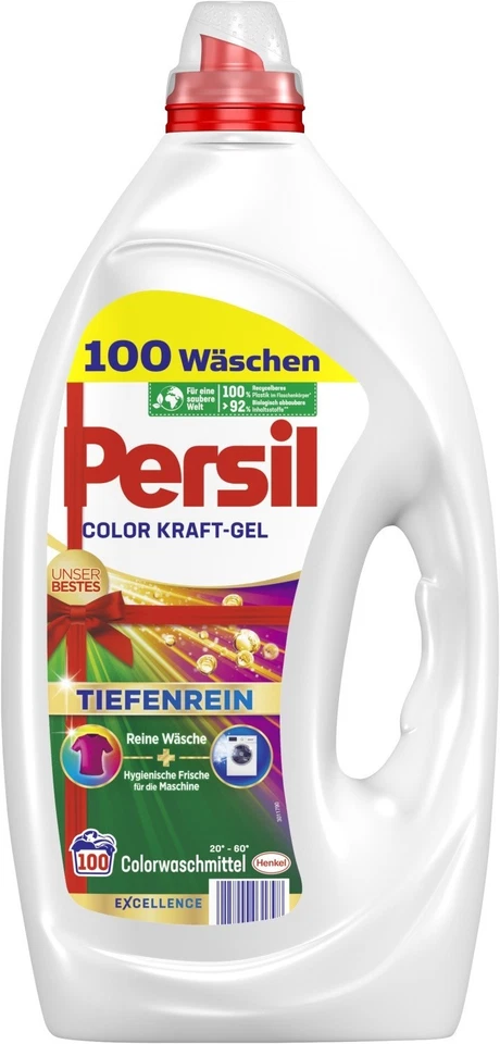 PERSIL Color Kraft-Gel Tiefenrein Waschmittel Flüssig (100 WL) 1x 4,5L - Bild 2 von 4