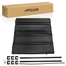 5.5FT Soft Roll-Up Tonneau Cover fit Ford F-150 SuperCrew 2009-2025 W/LED Lamp