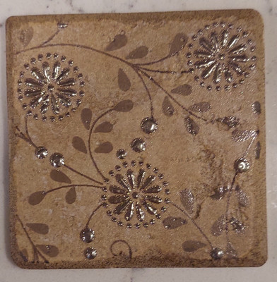 Marca Corona 1741 Evoluzione Ceramica Approx. 4'' * 4'' Italian Floral Tile Qty 24