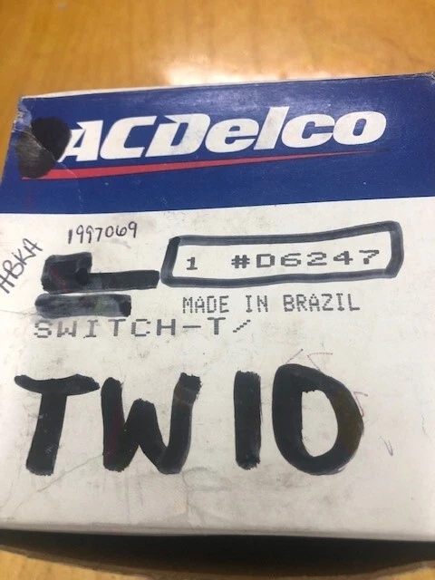 1987-1990 CHEVROLET BERETTA&CORSICA TURN SIGNAL SWITCH; NOS OEM AC D6247;1997069 - Image 2 of 3
