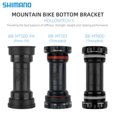 Shimano DEORE XT SLX MT800 MT501 68mm/73mm MT500 Press Bottom  Bracket