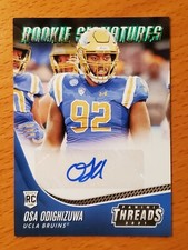 2021 Chronicles Draft Threads Rookie Auto Green #4 Osa Odighizuwa UCLA