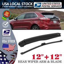 Rear Window Wiper Arm & Blade Set of 12"+15" OEM quality Replace # FT4Z-17526-A