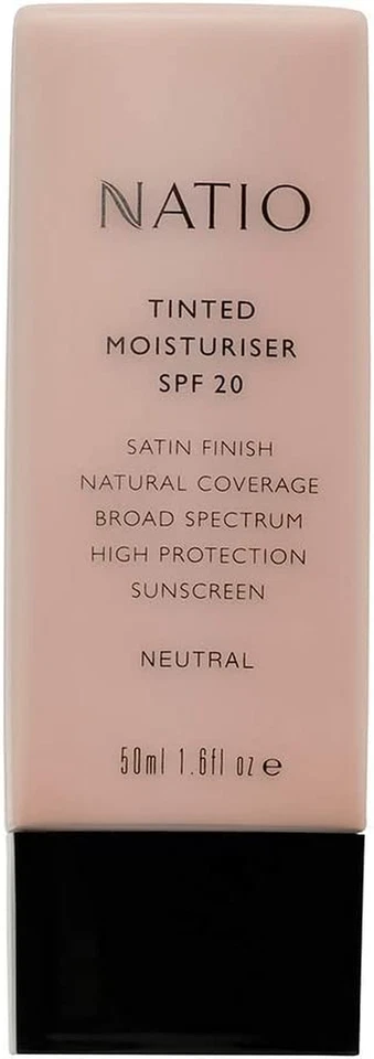 Tinted Moisturiser SPF 20 Neutral 50ml 3-in-1 Hydrating Sheer Made in AU - image 2 of 4