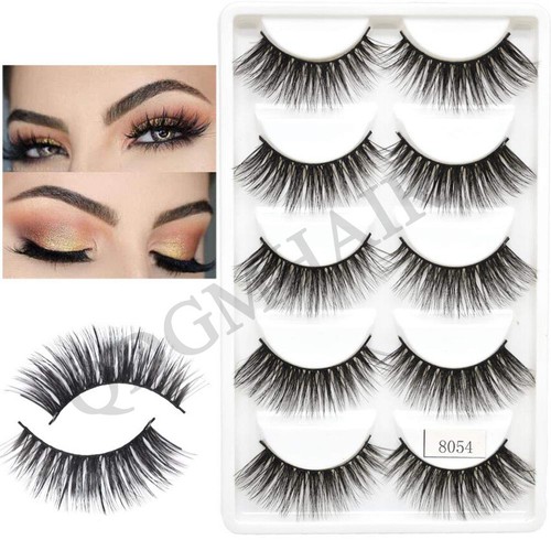 3D Mink Eyelashes Natural Long Thick Wispy Fluffy Volume False Lashes 5 Pairs US - Picture 23 of 23