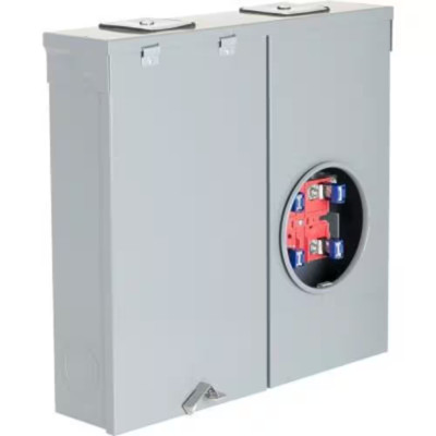 200 Amp Ring-Type Overhead or Underground Main Breaker Meter Socket Square D New