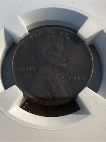 1914-D Lincoln Wheat Cent 1C - NGC AU Details Environmental Rare Key Date J-258