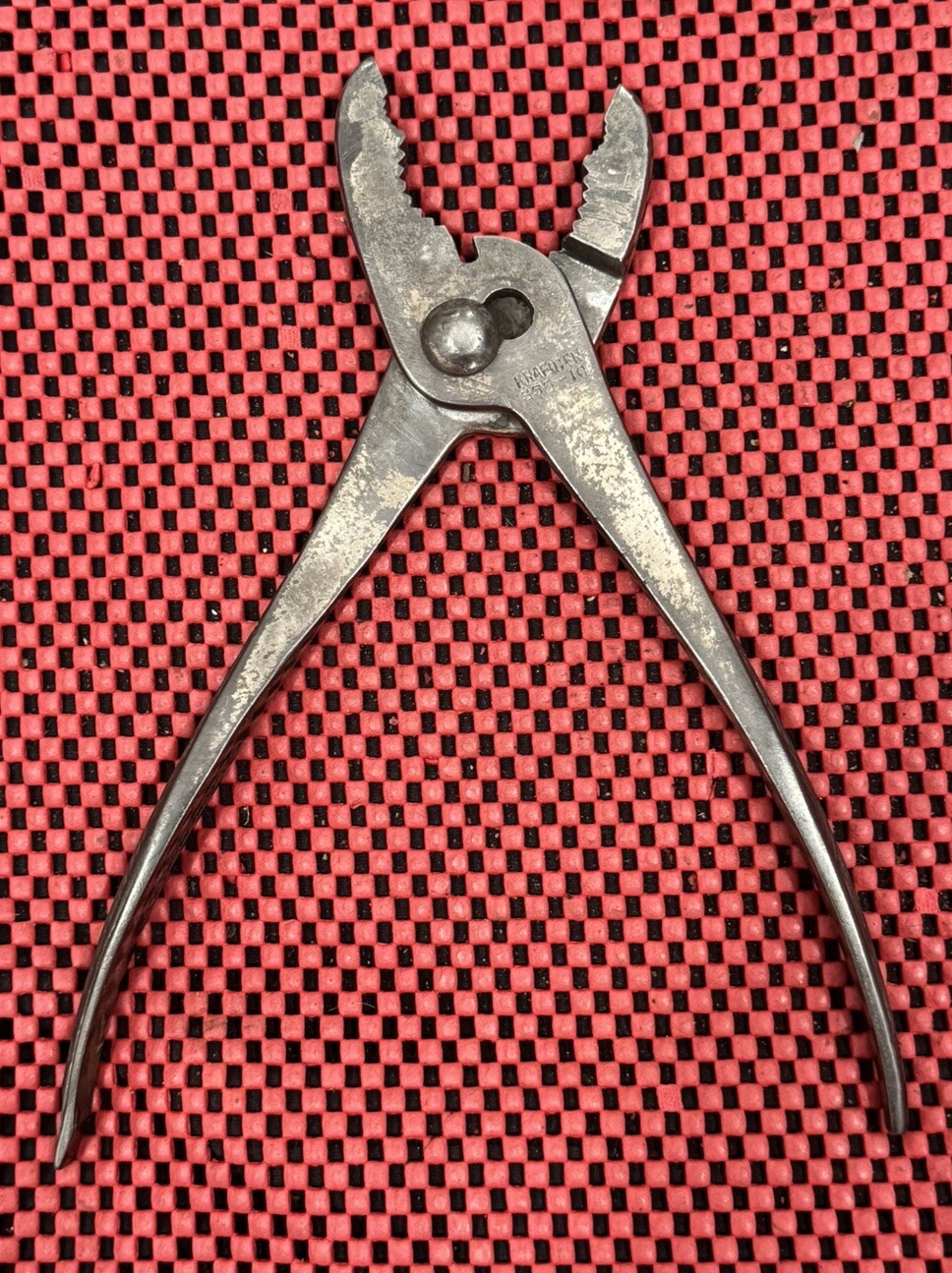 Vintage Kraeuter 10” Pliers 35610 Heavy Duty 3 Position Slip Joint