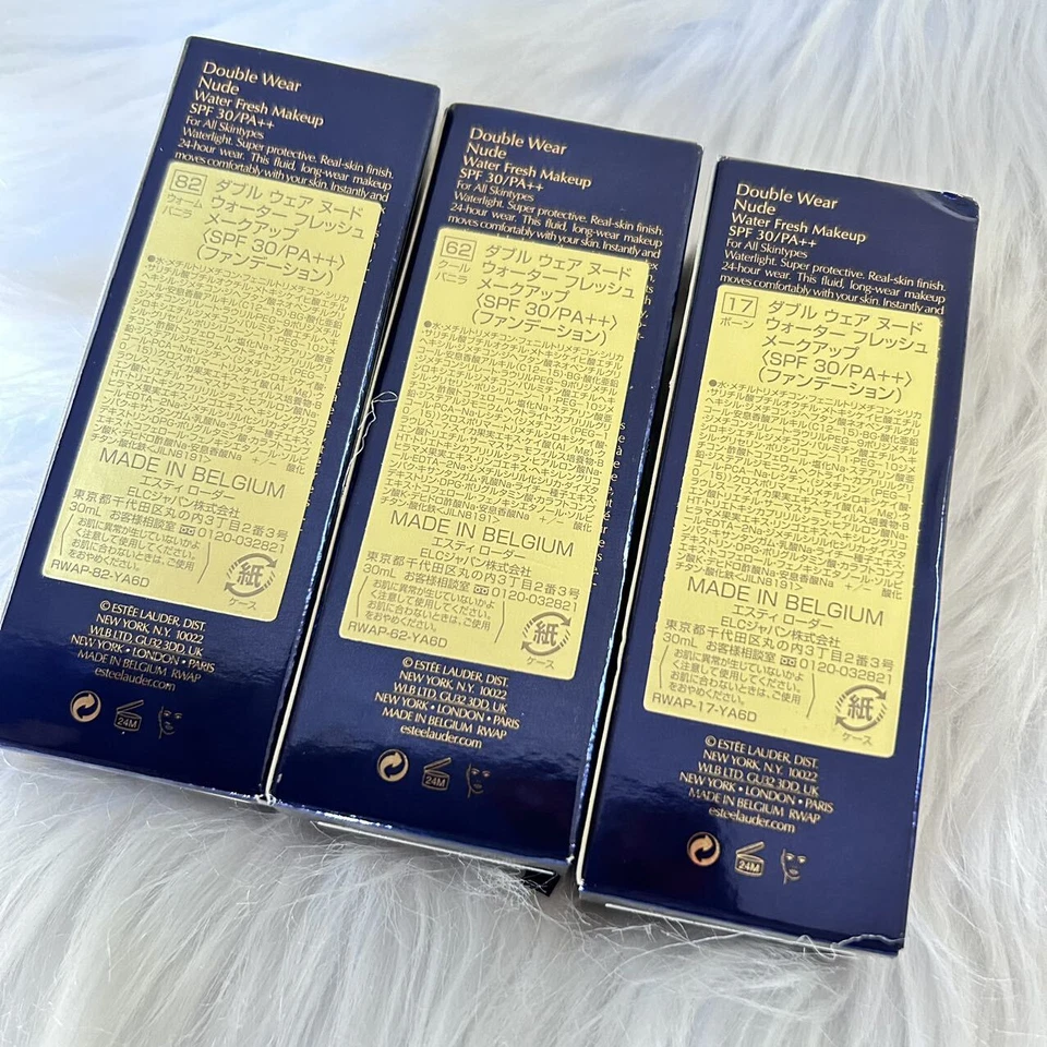 New Rare Estee Lauder Double Wear Nude Water Fresh Makeup SPF30 1oz~Choose color - Image 2 of 2