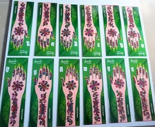 Henna Mehandi Tattoos Temporary Sticker Body Art Women Bridal Wedding Tattoo