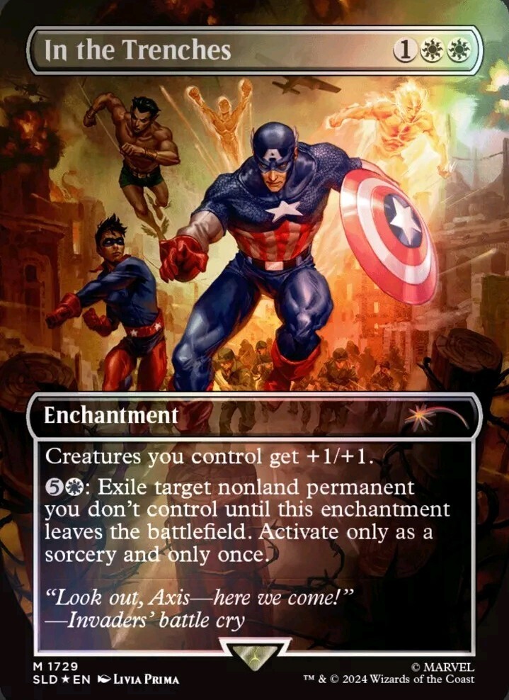 マジック：ザ・ギャザリング Secret Lair Captain America Foil Captain America ✨ FOIL ✨ MTG Secret Lair x Marvel Magic