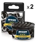 2xAir Freshener Areon KEN Black Crystal Luxury Perfume Car Home Scent Fresheners