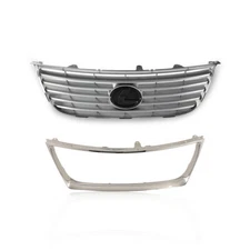 Bumper Upper Grille + Chrome Molding Fit For 2007 2008 2009 LEXUS ES350