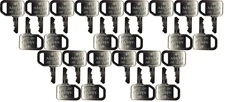 Fits #1 (JD) AR51481  John Deere Backhoe Dozer Ignition Keys *25 Pack*