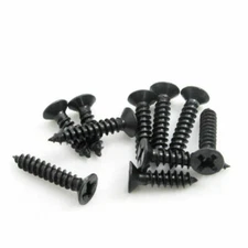 M2 M2.3 M2.5 M3 M4 Black Phillips Countersunk Flat Head Self Tapping Wood Screws