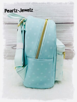 Loungefly Mini Backpack Disney The Little Mermaid Ariel & Shells Mint Green Bag The Little Mermaid Iridescent Pearl Mini Backpack | Loungefly main image 4