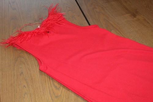 Richie House Los Angeles {VALENTINE'S DAY} Red Feathers Girls Dress 7-8 7 8 FUN - Picture 8 of 12
