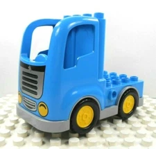 Lego Duplo Item Semi Truck & Base rabbit on grill blue w/ gray