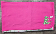Baby Girl Gymboree Pink Green Pretty Turtle Baby Blanket
