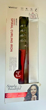 Vivitar Ceramic Spiral Curling Iron  ''  1  '' Simply Beautiful