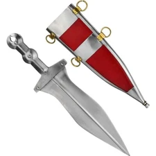 Blunt Swords Roman Pugio Dagger Knife with Scabard Based on the Greek and Roman