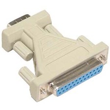 DB9-M/DB25-F Serial Adapter, Thumbscrew DB25 /Thumbscrew DB9 