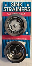 Kitchen Sink 3-1/2" Stainless Steel Drain Assembly With Strainer Basket 2-PACK