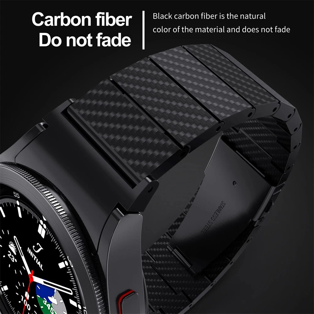 Carbon Fiber Watch Band For Samsung Galaxy Watch 4 5/5 Pro Wrist