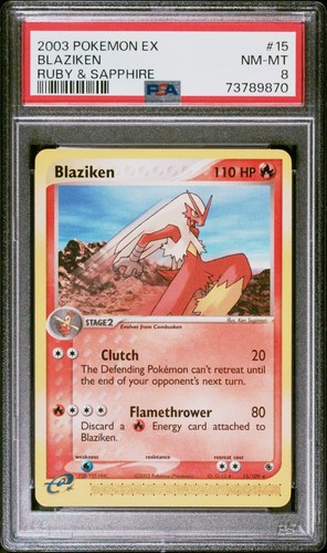 Blaziken graded PSA 8 for sale on eBay