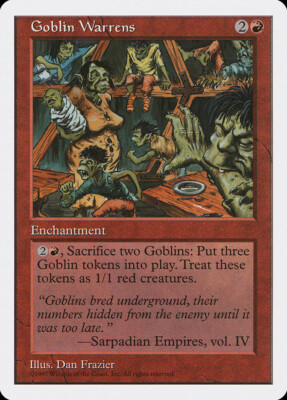MTG Goblin Warrens  - 5th Edition #238