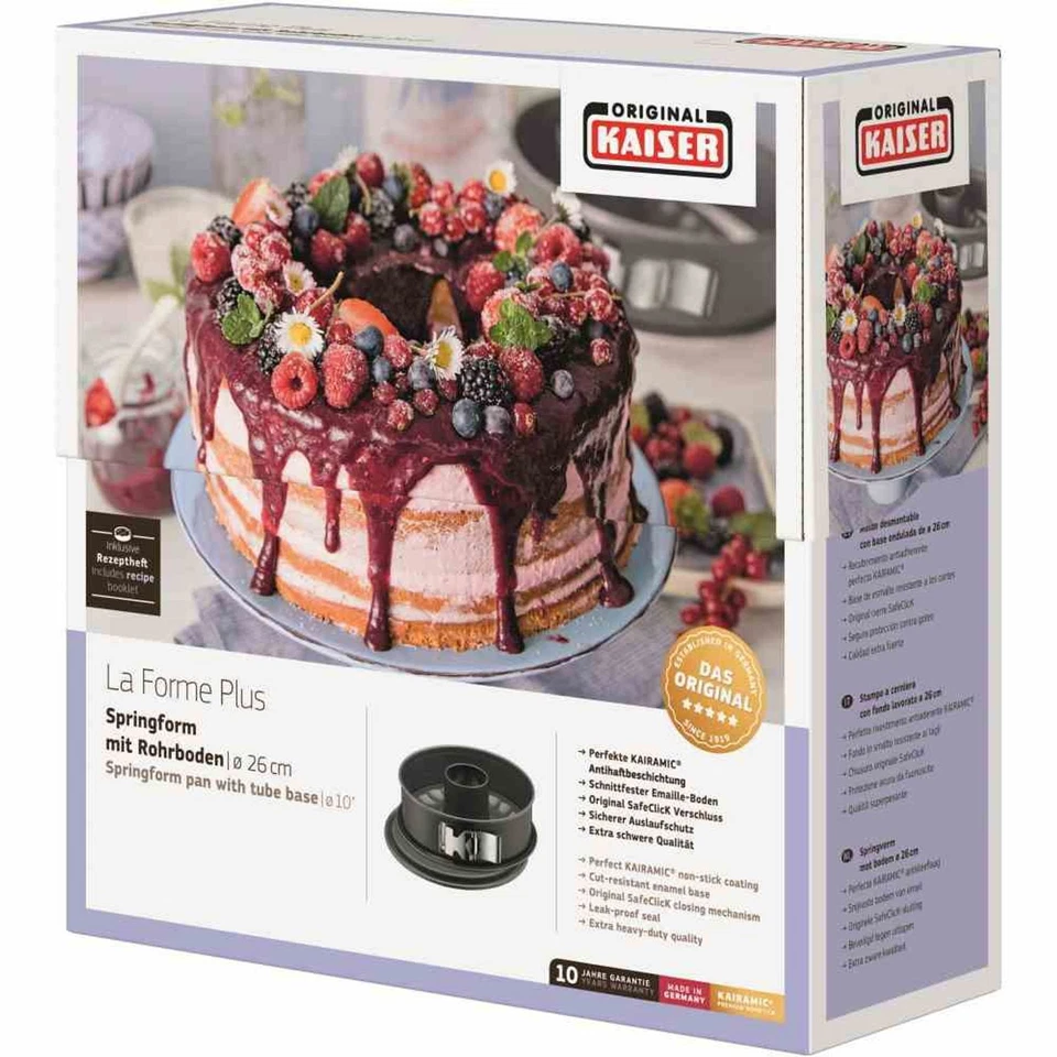 KAISER 26cm Springform Backformen La Forme Plus SafeClicK Made in Germany Rezept - Bild 2 von 3